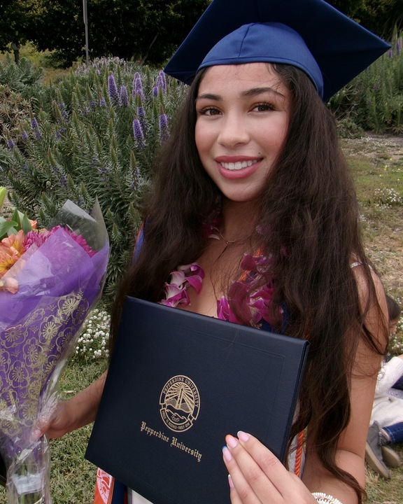 Karina at her Pepperdine University graduation
